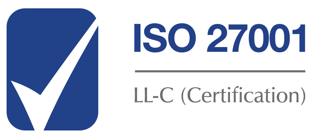 Zertifizierungszeichen ISO/IEC 27001:2022 – LL-C Certification