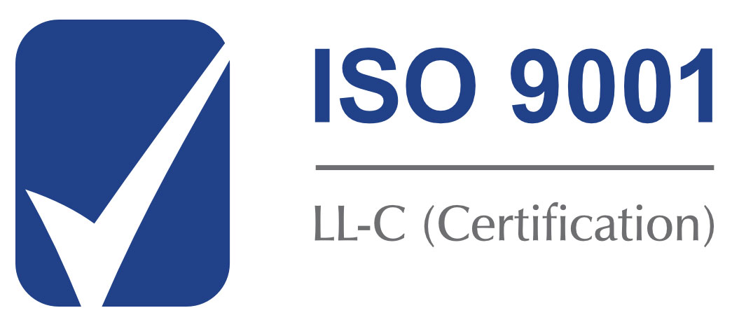 Zertifizierungszeichen ISO 9001:2015 – LL-C Certification